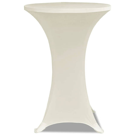 VIDAXL STIBLE TABEL COUND Ø80cm Sahne (2 Stücke)