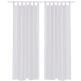Vidaxl Vorhang weiß 140x245 cm (2 Stücke)