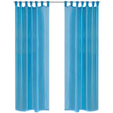Vidaxl Vorhang türkis 140x175 cm (2 Stücke)