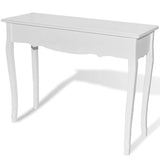 Vidaxl bijzettafel wit