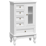 Vidaxl kast met 5 lades en 2 planken wit