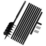 VIDAXL MOREPRALE mit Griff 150 mm und Erweiterungen 9 m (Stahl)