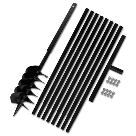 VIDAXL MOREPRALE mit Griff 150 mm und Erweiterungen 9 m (Stahl)