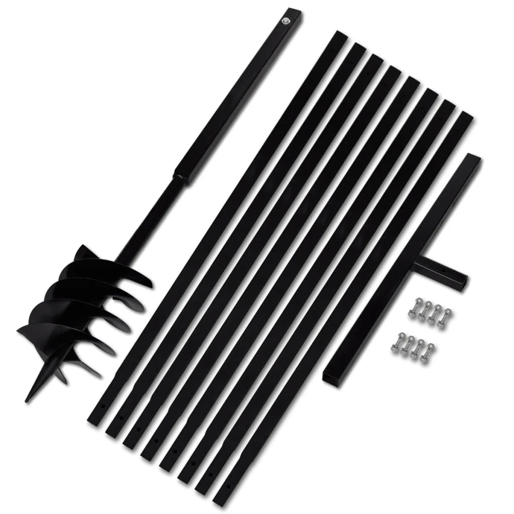 VIDAXL MOREPRAIL mit Griff 180 mm und Erweiterungen 9 m (Stahl)