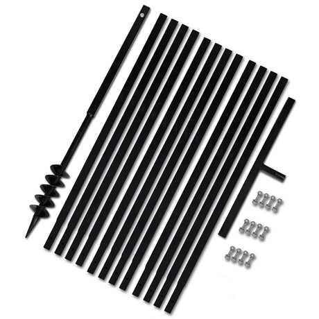 Vidaxl gemahlene Bohrer 80 mm mit 13 m Verlängerungstahl