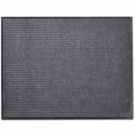 Vidaxl deurmat 90x120 cm pvc grijs