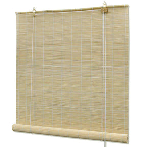 Vidaxl Roller Blind 100x160 cm Bamboo Natural