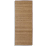 Vidaxl Teppich rechteckig 80x200 cm Bambusbraun