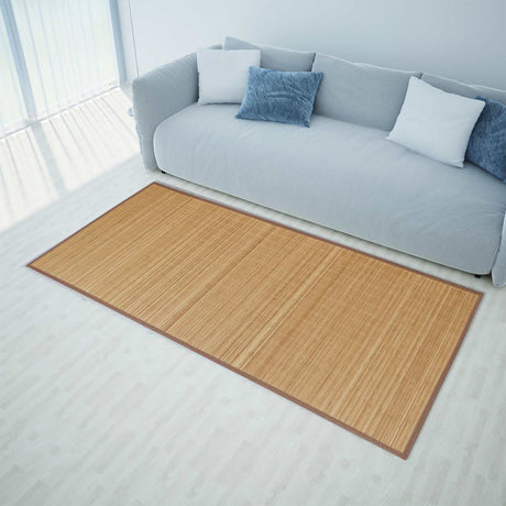 Vidaxl Teppich rechteckig 120 x 180 cm Bambusbraun