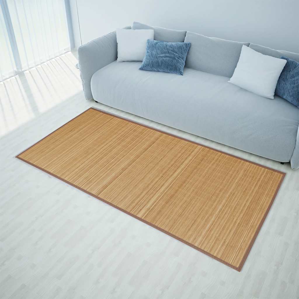 Vidaxl Teppich rechteckig 150x200 cm Bambusbraun