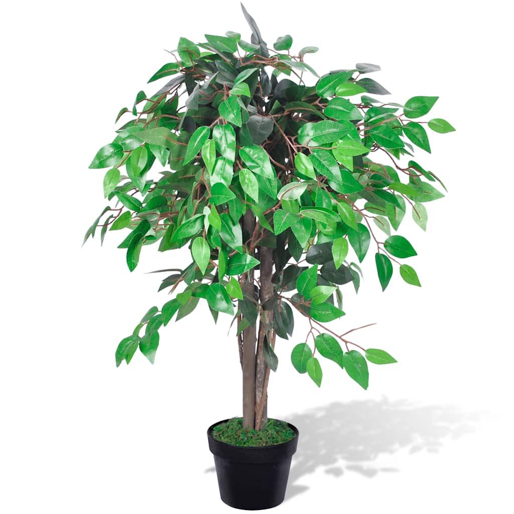 Vidaxl kunst Feigenbaum mit Topf 90 cm