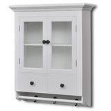 Vidaxl keukenbovenkast met glazen deur hout wit