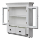 Vidaxl keukenbovenkast met glazen deur hout wit