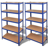 Vidaxl -Speicher 2 St blau
