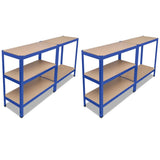 Vidaxl -Speicher 2 St blau