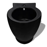 Vidaxl Toiletten Bidet Set Keramikschwarz