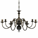 Vidaxl Kronleuchter Black Metal 8 x E14 Lampen