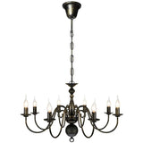 Vidaxl Kronleuchter Black Metal 8 x E14 Lampen