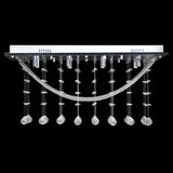 VIDAXL -Deckenlampe mit glitzerndem Glas Kristallperlen 8xg9 29 cm