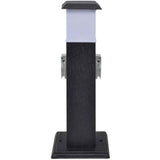 VIDAXL BUITENSTOPCONTAKT AUF SALTER MIT LAMPE (Schwarz)
