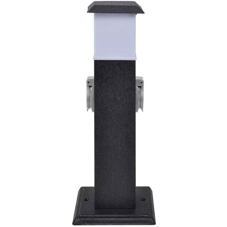 VIDAXL BUITENSTOPCONTAKT AUF SALTER MIT LAMPE (Schwarz)
