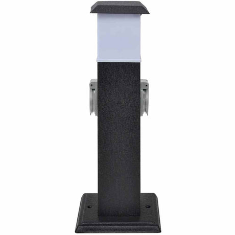 VIDAXL BUITENSTOPCONTAKT AUF SALTER MIT LAMPE (Schwarz)