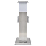 Vidaxl BuitenStopContact auf der Säule mit Lampe (Edelstahl)
