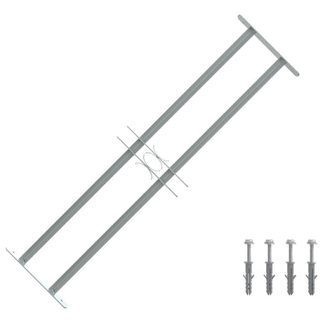 VIDAXL-Fensterschutzschutz mit 2 Cross-Rods 700-1050 mm einstellbar