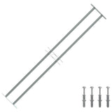 VIDAXL-Fensterschutzschutz mit 2 Cross-Rods 1000-1500 mm einstellbar