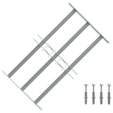 VIDAXL-Fensterschutzschutz mit 3 Cross-Rods 500-650 mm einstellbar