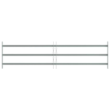 VIDAXL-Fensterschutzschutz mit 3 Cross-Rods 1000-1500 mm