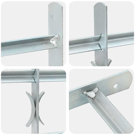 VIDAXL-Fensterschutzschutz mit 4 Cross-Rods 500-650 mm einstellbar