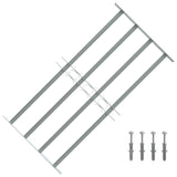 VIDAXL-Fensterschutzschutz mit 4 Cross-Rods 700-1050 mm einstellbar