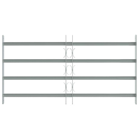 VIDAXL-Fensterschutzschutz mit 4 Cross-Rods 700-1050 mm einstellbar