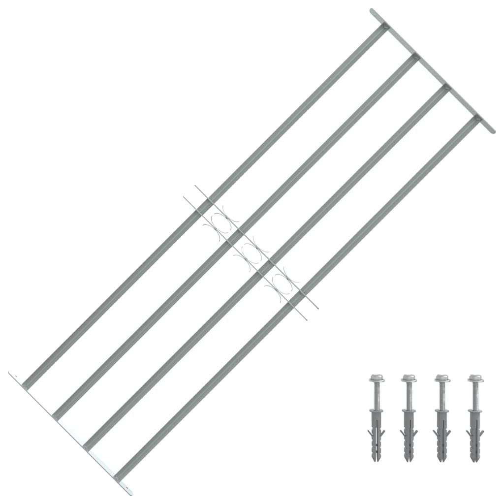 VIDAXL-Fensterschutzschutz mit 4 Cross-Rods 1000-1500 mm einstellbar