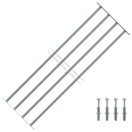 VIDAXL-Fensterschutzschutz mit 4 Cross-Rods 1000-1500 mm einstellbar