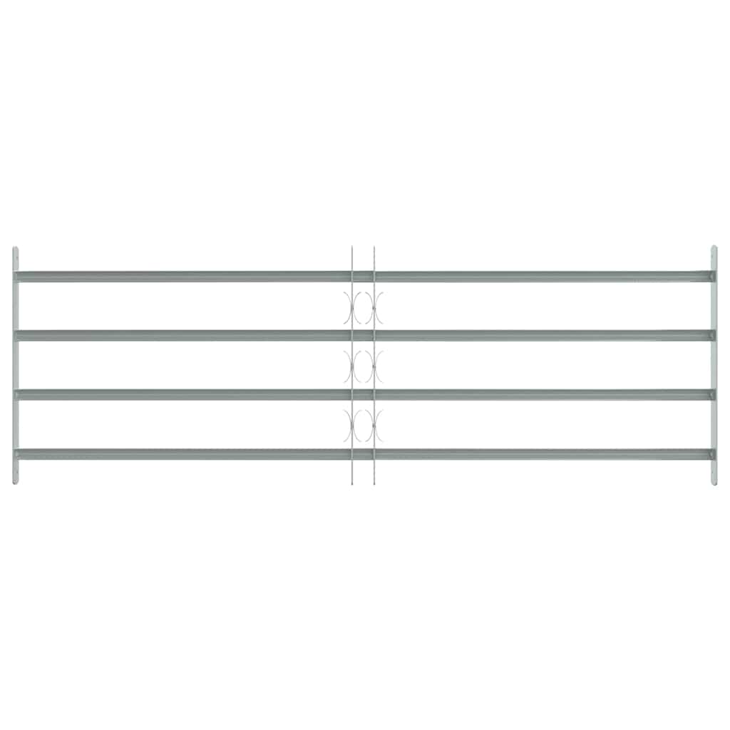 VIDAXL-Fensterschutzschutz mit 4 Cross-Rods 1000-1500 mm einstellbar