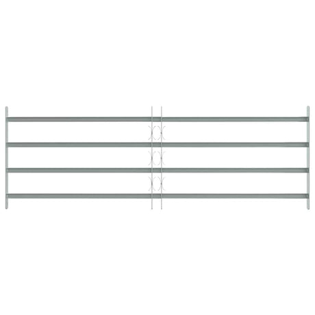 VIDAXL-Fensterschutzschutz mit 4 Cross-Rods 1000-1500 mm einstellbar