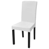 Vidaxl 6 STED bedeckt gerade Stretch White
