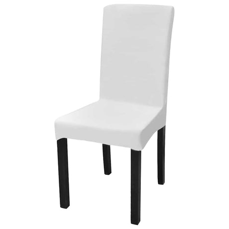 Vidaxl 6 STED bedeckt gerade Stretch White