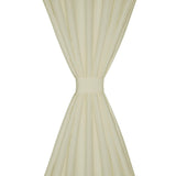 Vidaxl Mikrosatin-Vorhänge mit Ringen 140 x 175 cm 2 Stück (Creme)