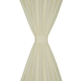 Vidaxl Micro-Satin-Vorhänge mit Ringen 140 x 245 cm 2 Stück (Creme)