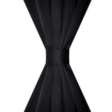 VIDAXL -Vorhänge mit Slots 135 x 245 cm schwarz 2 STs