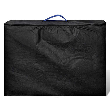 Vidaxl Faltbare Massage Tabelle 2 Zonen mit Holzrahmen (blau)