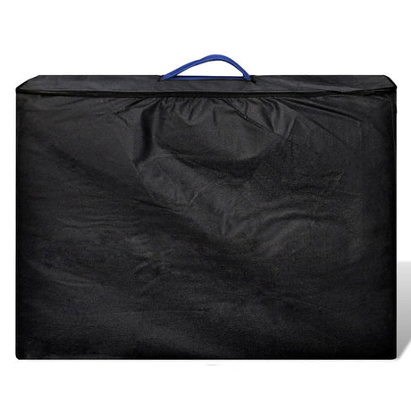 Vidaxl Faltbare Massage Tabelle 2 Zonen mit Holzrahmen (blau)