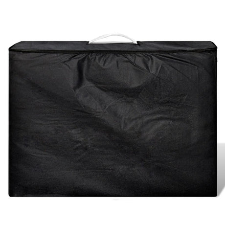 Vidaxl Faltbare Massage Tabelle 2 Zonen mit Holzrahmen (Creme)