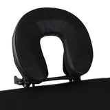 Vidaxx klappbare Massageliege 3 Zonen mit Holzgestell (schwarz)
