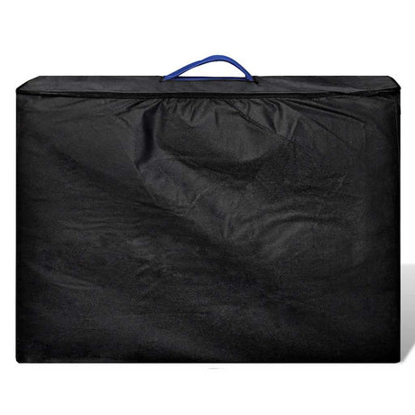 Vidaxl -Massage -Tabelle mit 2 Zonen falten Aluminiumrahmen blau