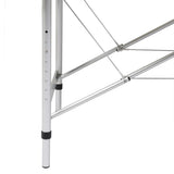 VIDAXL Faltbare Massage Tabelle 3 Zonen mit Aluminiumrahmen (Creme)