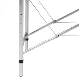 VIDAXL FALTBE MASSAGE TABELLE 3 Zonen mit Aluminiumrahmen (rot)